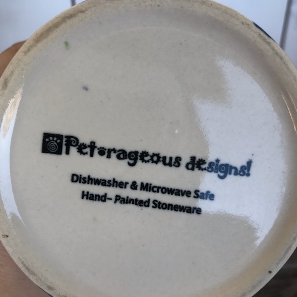 Puppy Paws Blue Mug by Pet Rageous Hand Painted - Picture 6 of 8